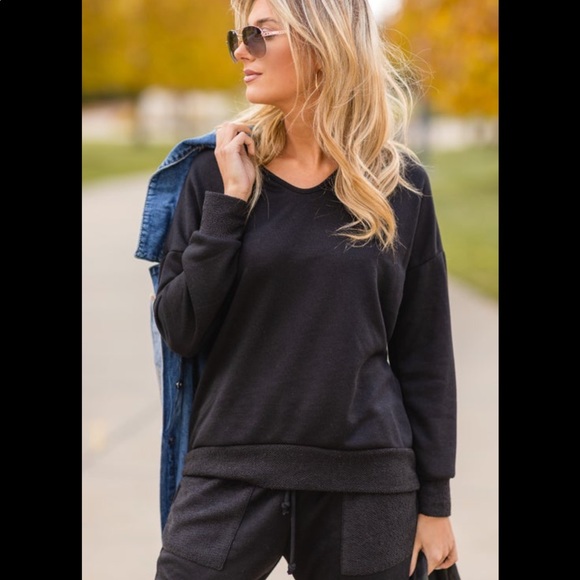 Jenny Boston Catch You L8er Crewneck Sweatshirt π Black - Picture 5 of 14